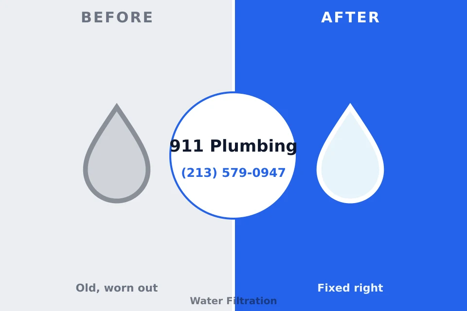 Before and after: plumbing company Bolivar Peninsula, TX